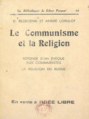 cover image of Le communisme et la religion